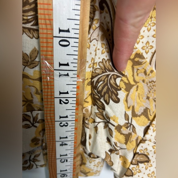 Madison D Amelie 10 Linen High Waist Shorts Feminine Summer Floral Vacation - Picture 7 of 13